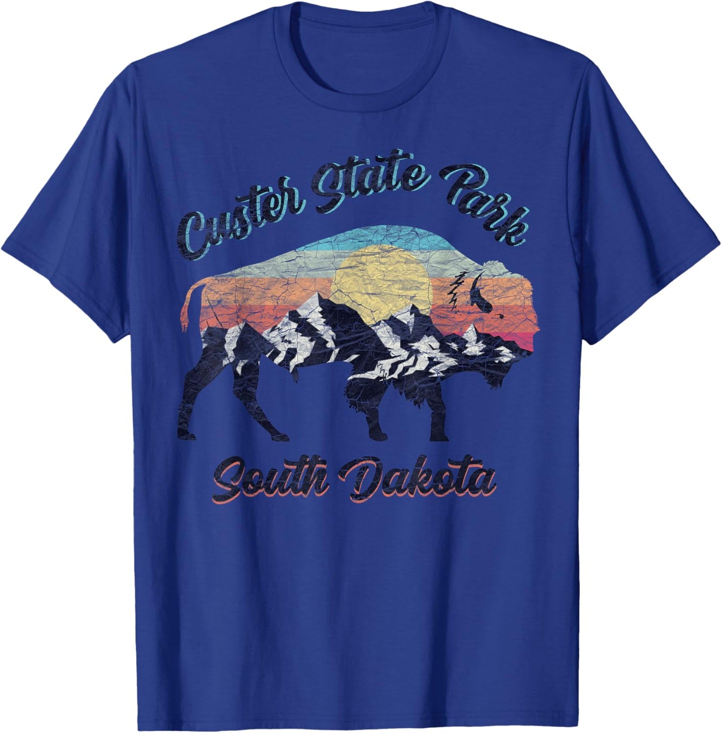 Custer State Park Buffalo South Dakota The Mount Rushmore T-Shirt - T-Shirt | Royal