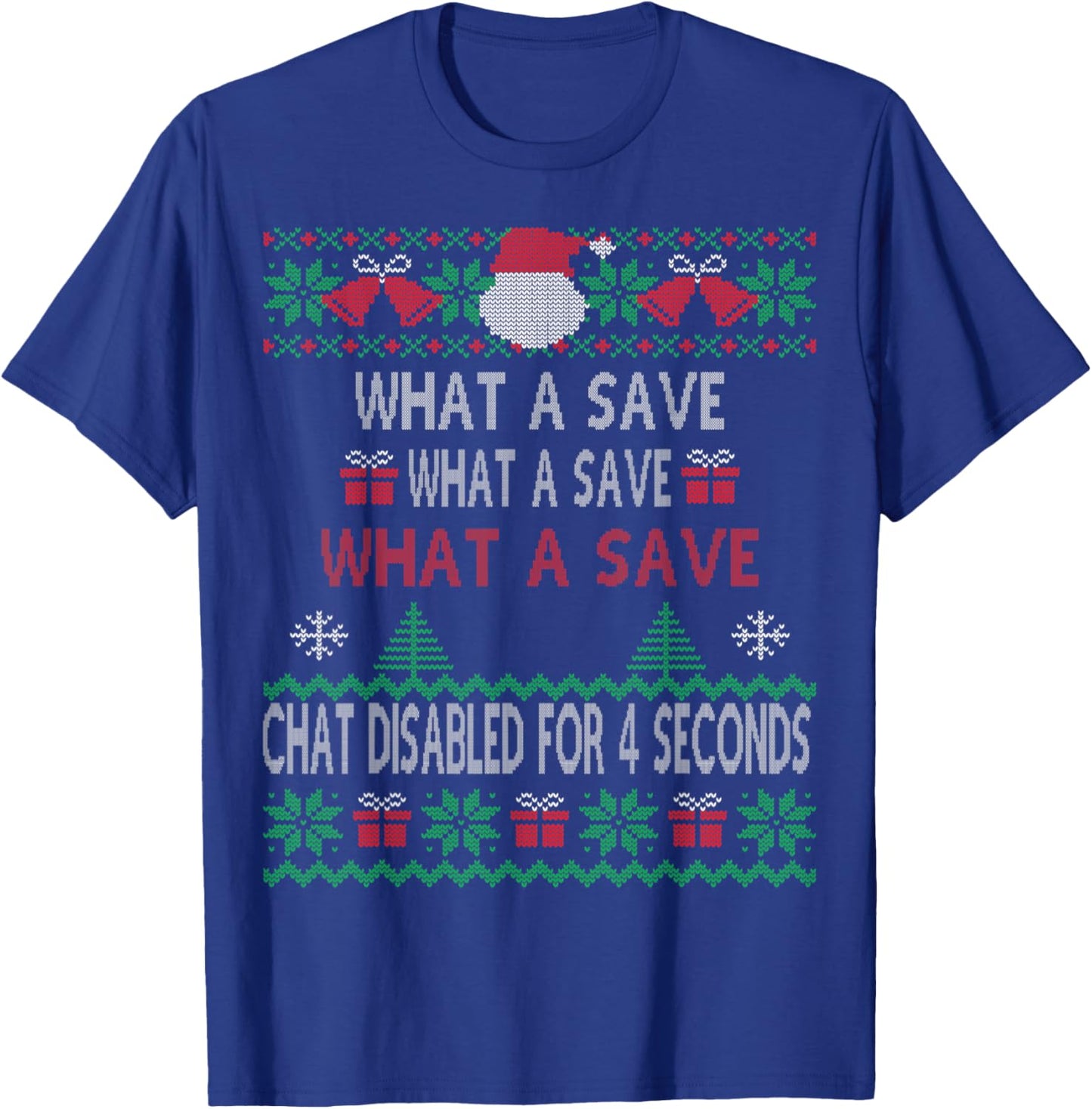 What A Save Chat Disabled Vintage Retro Rocket Soccer Game T-Shirt - T-Shirt | Royal