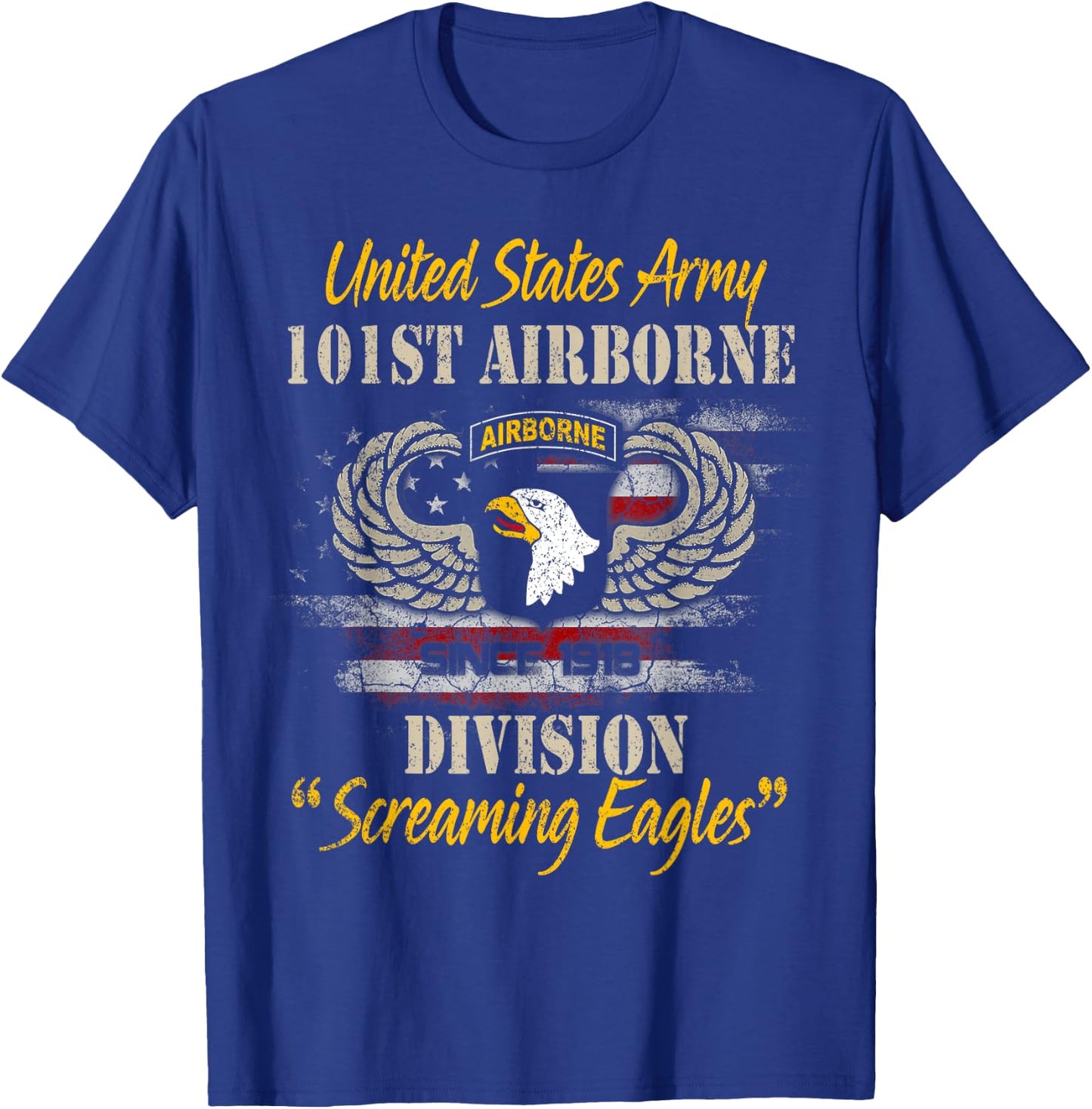U.S Army 101st Airborne Division Veteran Veterans Day T-Shirt - T-Shirt | Royal