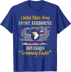 U.S Army 101st Airborne Division Veteran Veterans Day T-Shirt - T-Shirt | Royal