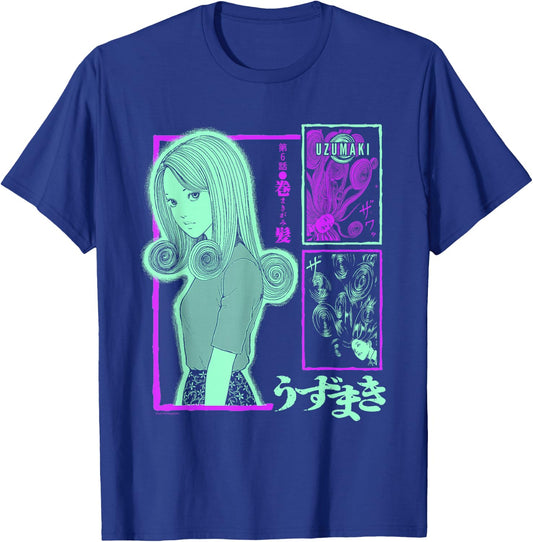 Uzumaki Girl with Spiral Hair T-Shirt - T-Shirt | Royal