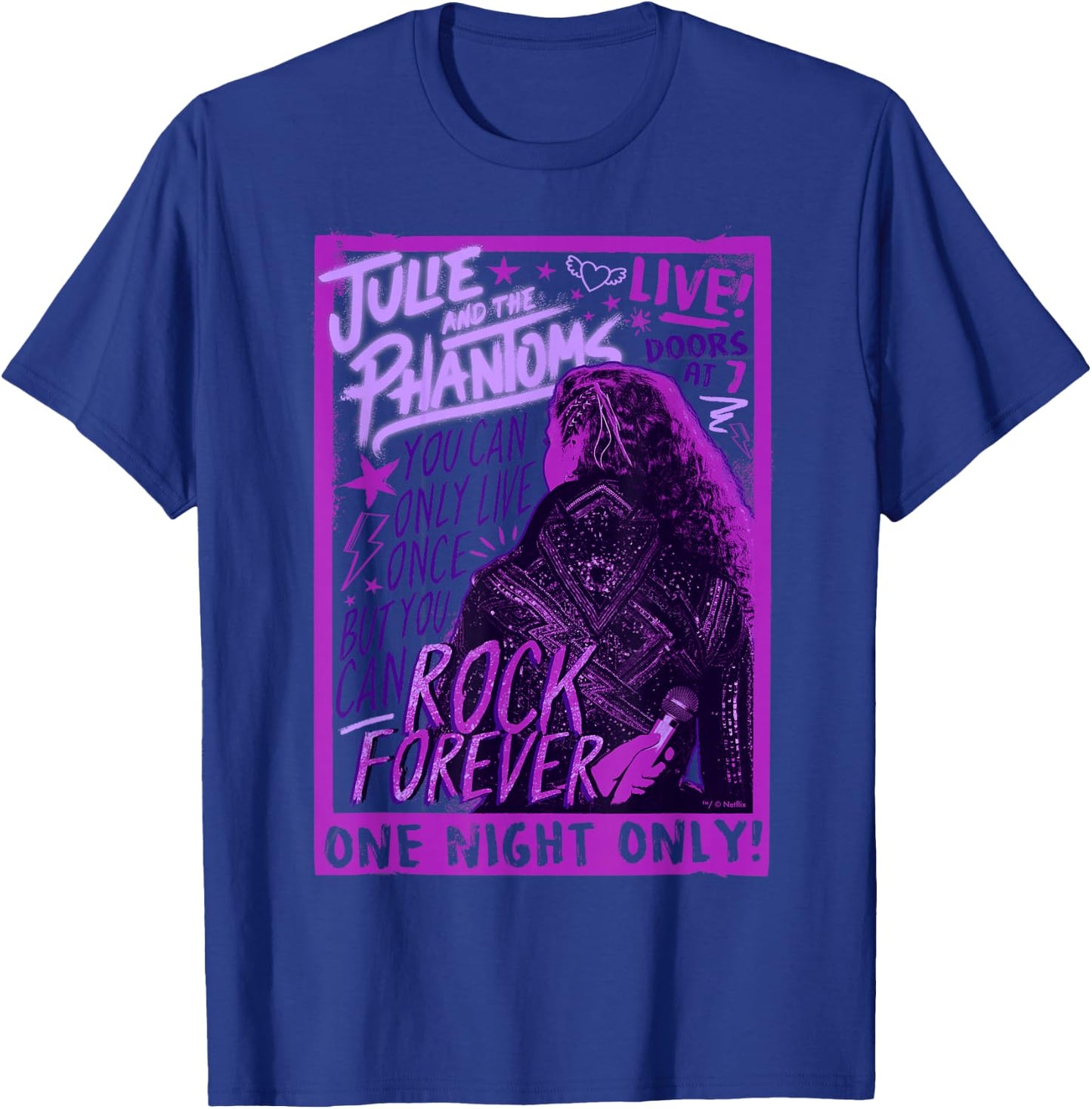 Julie And The Phantoms One Night Only Poster T-Shirt - T-Shirt | Royal
