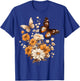 Vintage Pressed Flowers Butterflies Floral Boho Wildflowers T-Shirt - T-Shirt | Royal