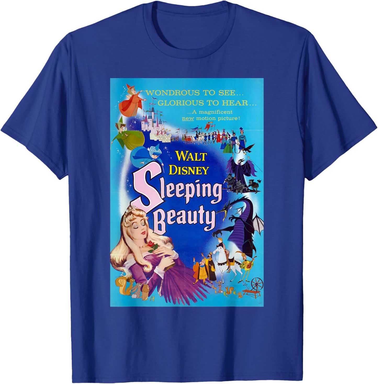 Disney Sleeping Beauty Classic Poster T-Shirt - T-Shirt | Royal