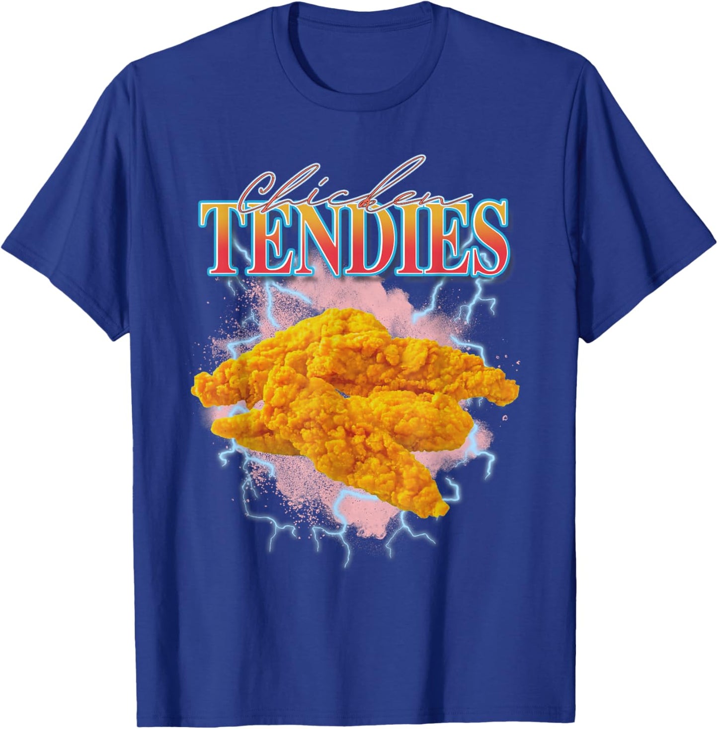 Chicken Tendies Heavy Metal World Tour Hardcore Music T-Shirt - T-Shirt | Royal