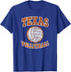 Texas Volleyball Vintage Distressed T-Shirt - T-Shirt | Royal