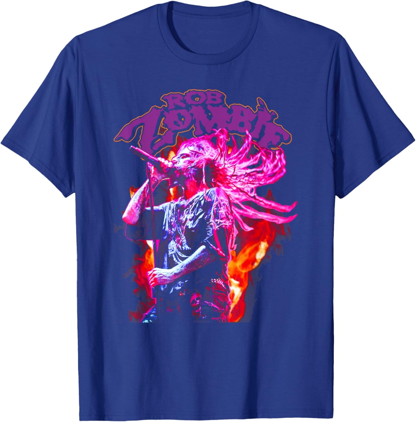 Rob Zombie – Zombie Fire T-Shirt - T-Shirt | Royal
