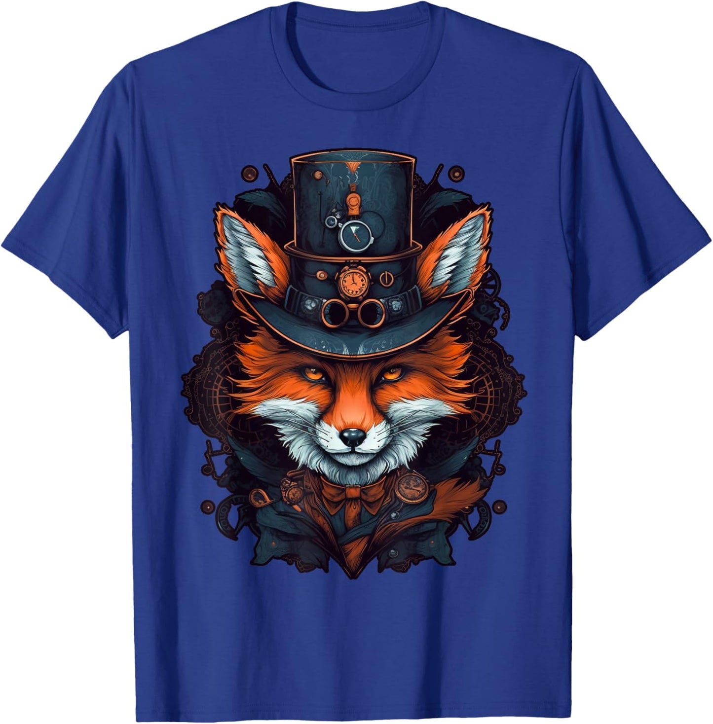 Steampunk Fox T-Shirt - T-Shirt | Royal