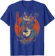 Japanese Samurai Cat Playing The Electric Guitar T-Shirt - T-Shirt | Royal