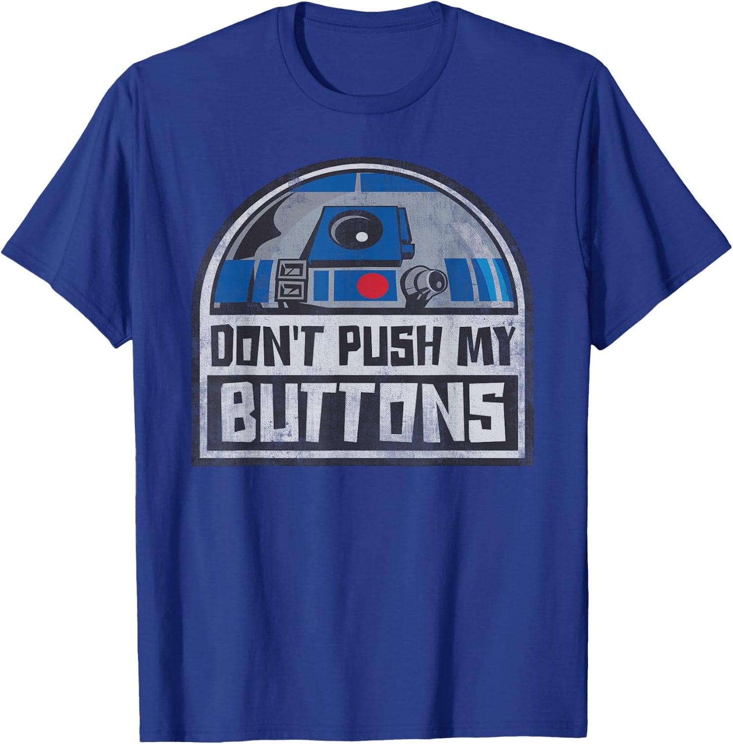 Star Wars R2-D2 Droid Don't Push My Buttons T-Shirt - T-Shirt | Royal