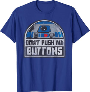 Star Wars R2-D2 Droid Don't Push My Buttons T-Shirt - T-Shirt | Royal