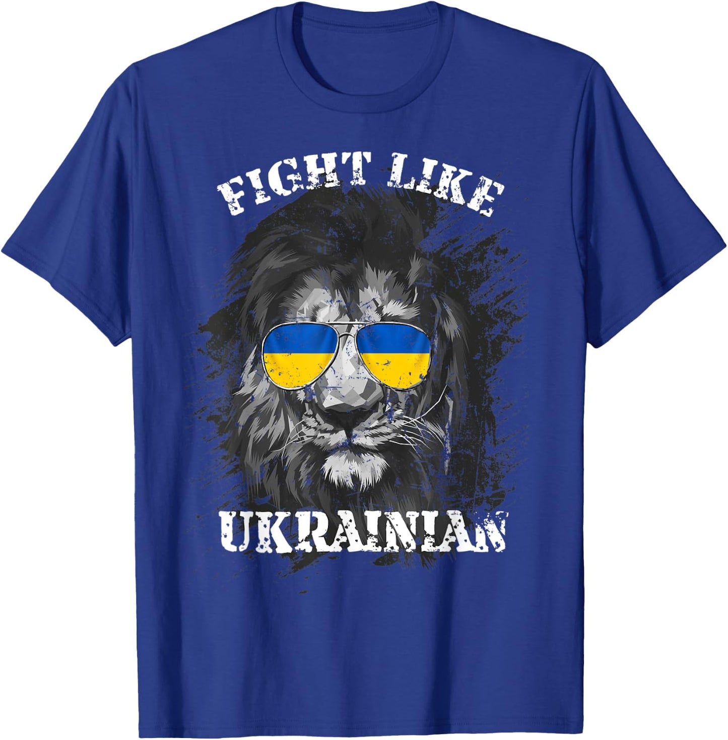 Fight Like Ukrainian , I stand with Ukraine Soldier T-Shirt - T-Shirt | Royal