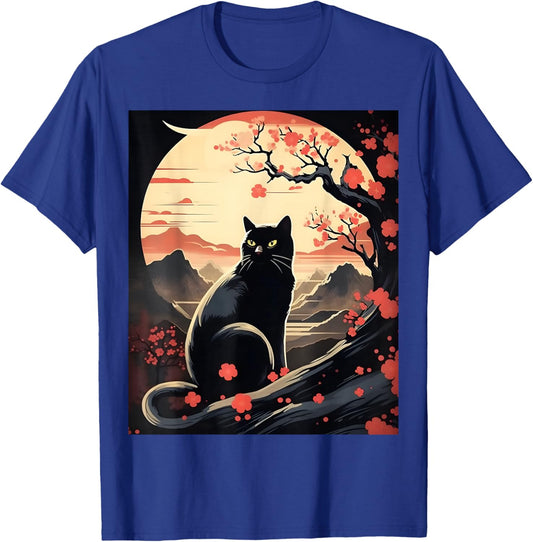 Kawaii Japanese Anime Cat , Women & Kids T-Shirt - T-Shirt | Royal