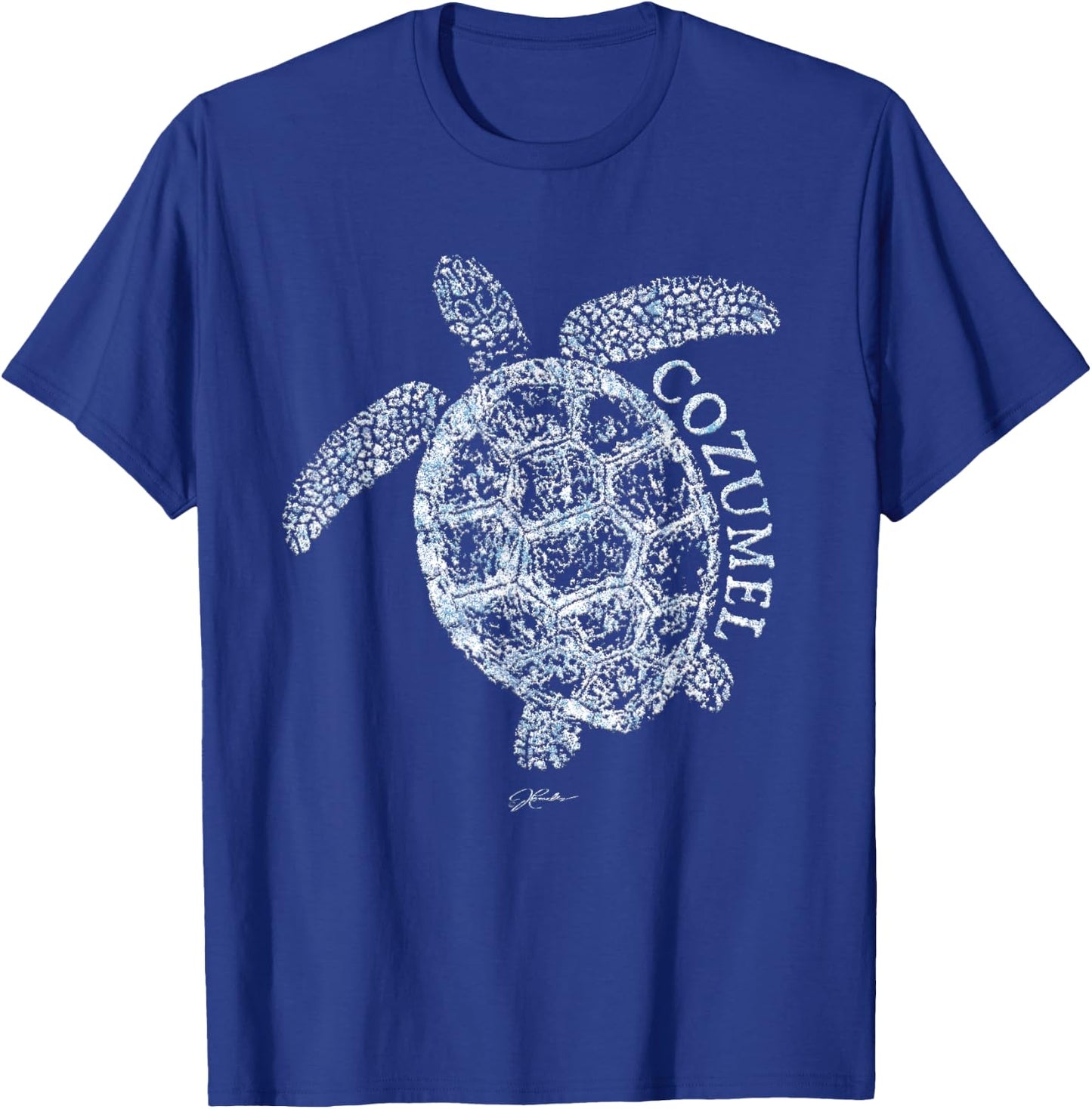 JCombs: Cozumel Sea Turtle T-Shirt - T-Shirt | Royal
