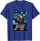 Border Terrier in Starry Night Painting Dog Mom Dad T-Shirt - T-Shirt | Royal