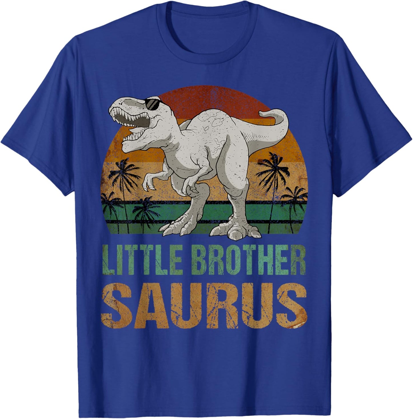 Little Brothersaurus Dinosaur Little Brother Saurus Vintage T-Shirt - T-Shirt | Royal