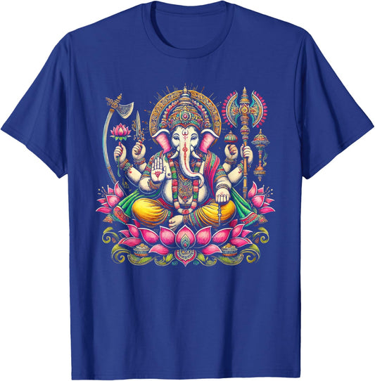 Ganesh Chaturthi Hindu Festival Elephant Lord Ganesha T-Shirt - T-Shirt | Royal