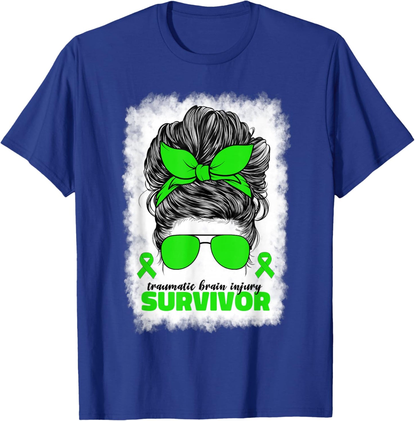 TBI Traumatic Brain Injury Survivor TBI Awareness T-Shirt - T-Shirt | Royal