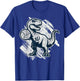 T-Rex Volleyball Player Dinosaur Volleyball Team Volleyball T-Shirt - T-Shirt | Royal