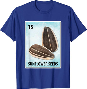 Sunflower Seeds Mexican Cards T-Shirt - T-Shirt | Royal