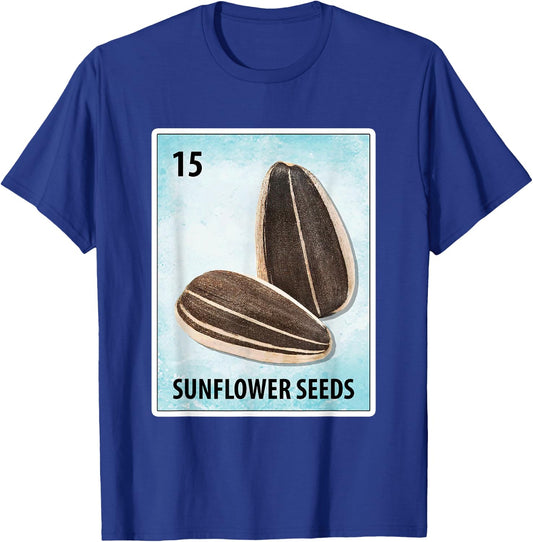 Sunflower Seeds Mexican Cards T-Shirt - T-Shirt | Royal