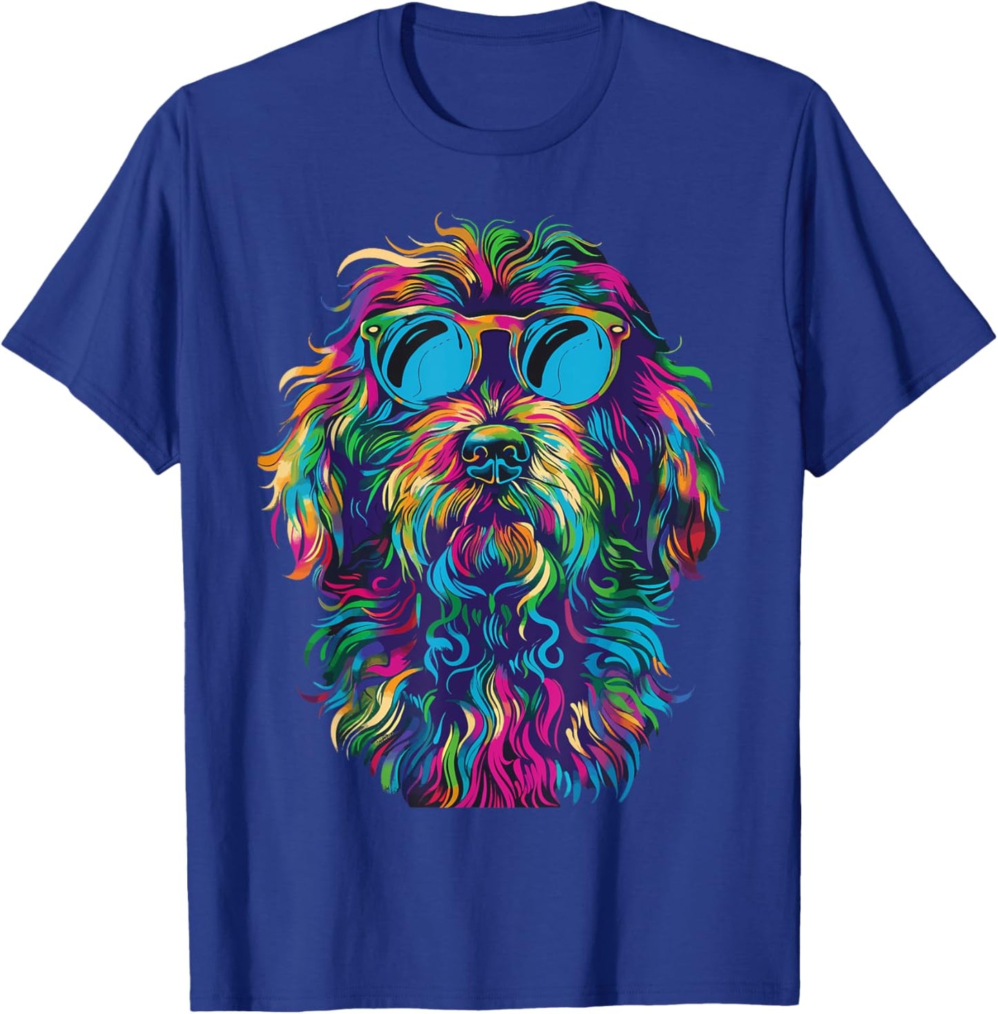 Labradoodle Lovers Design Pop Art Funny Labradoodle Dog Women Girls Kids T-Shirt - T-Shirt | Royal