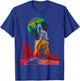 Wolf Moon Colorful Animal Nature Stones Art Wolf T-Shirt - T-Shirt | Royal