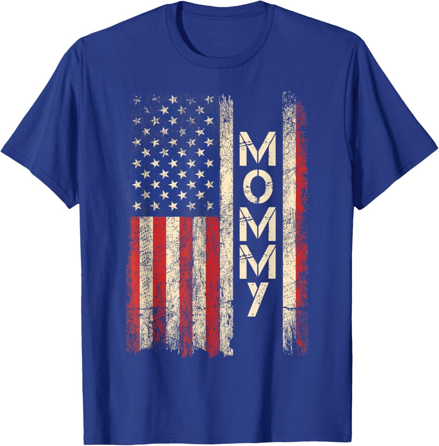 Mommy American Flag Mother's Day T-Shirt - T-Shirt | Royal