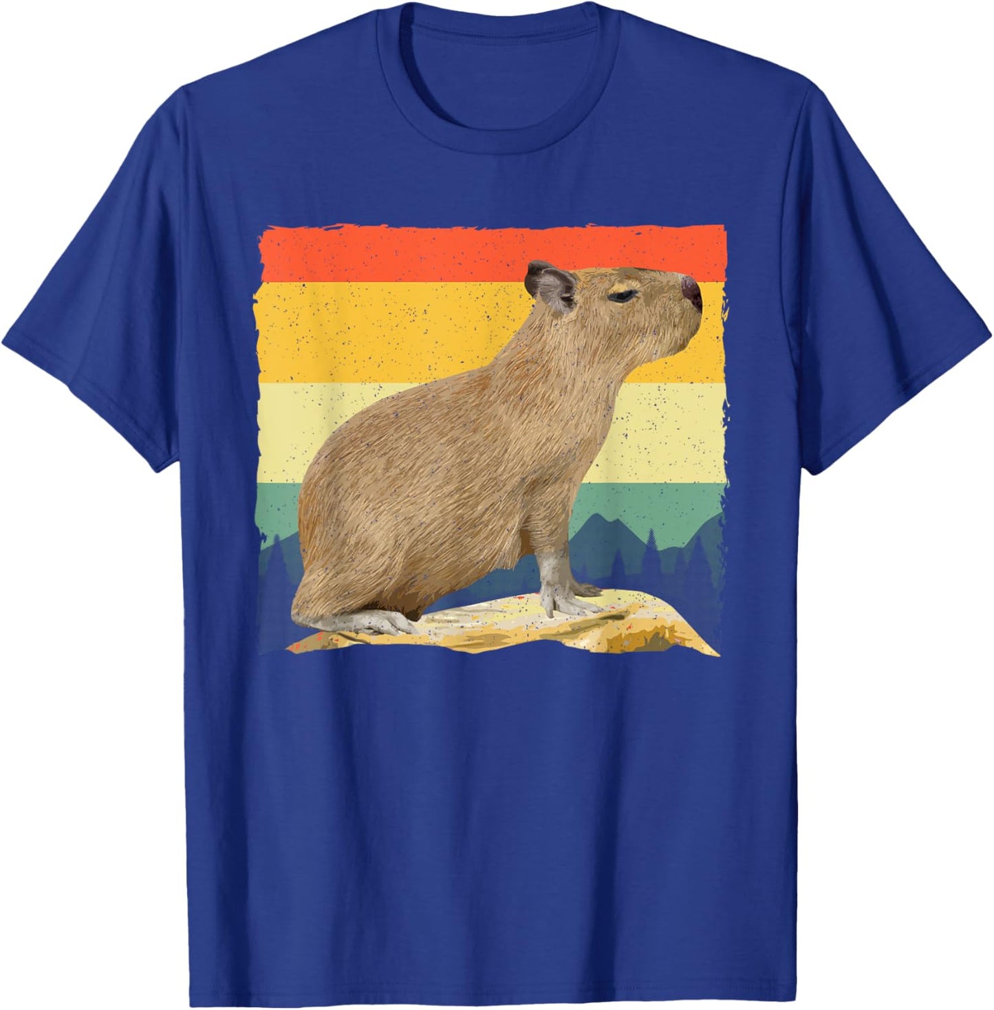 Cool Capybara Women Kids Vintage Animal Lover Rodent T-Shirt - T-Shirt | Royal