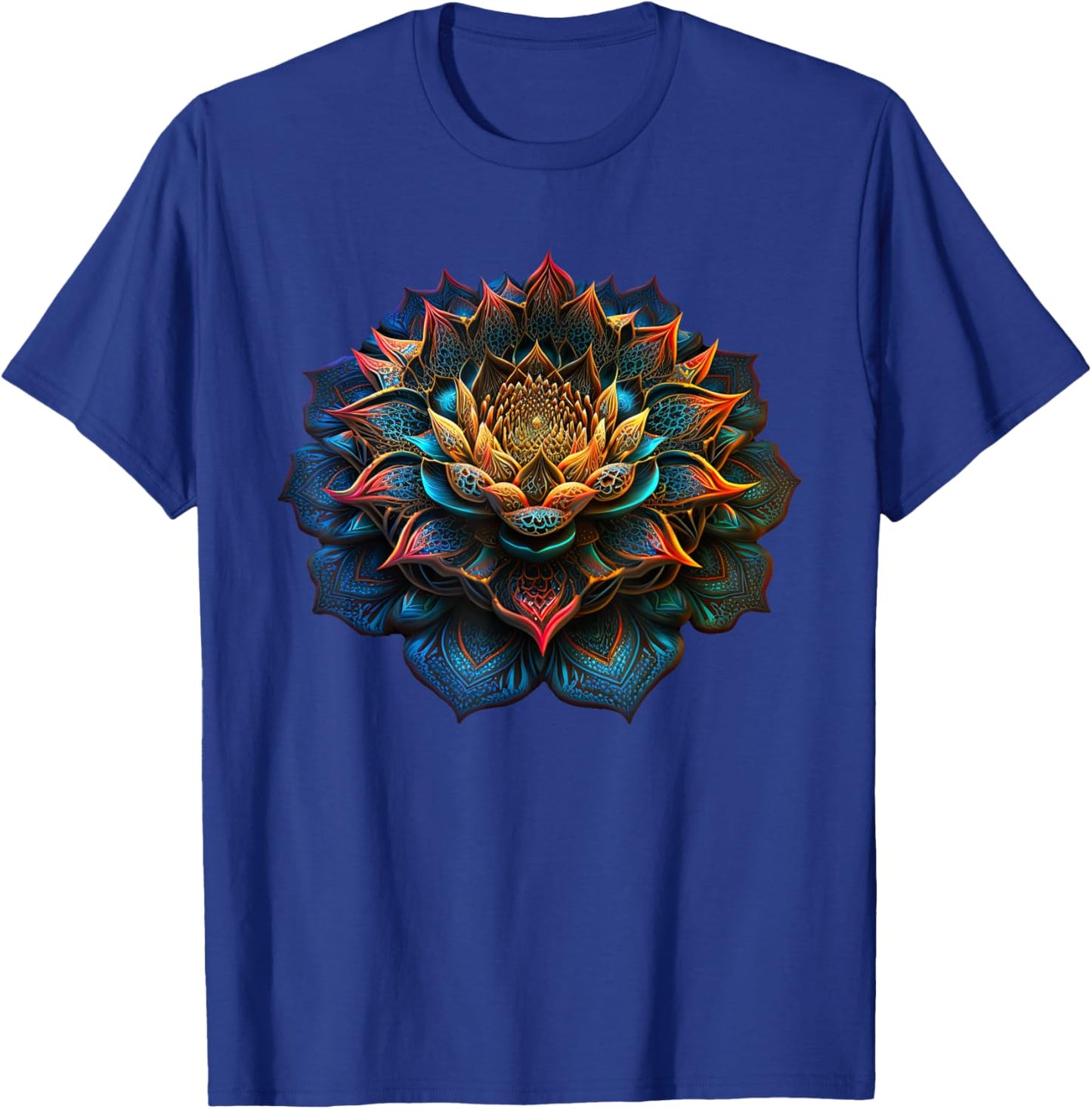 Lotus Flower Yoga Zen Bohemian Namaste Meditation.. T-Shirt - T-Shirt | Royal