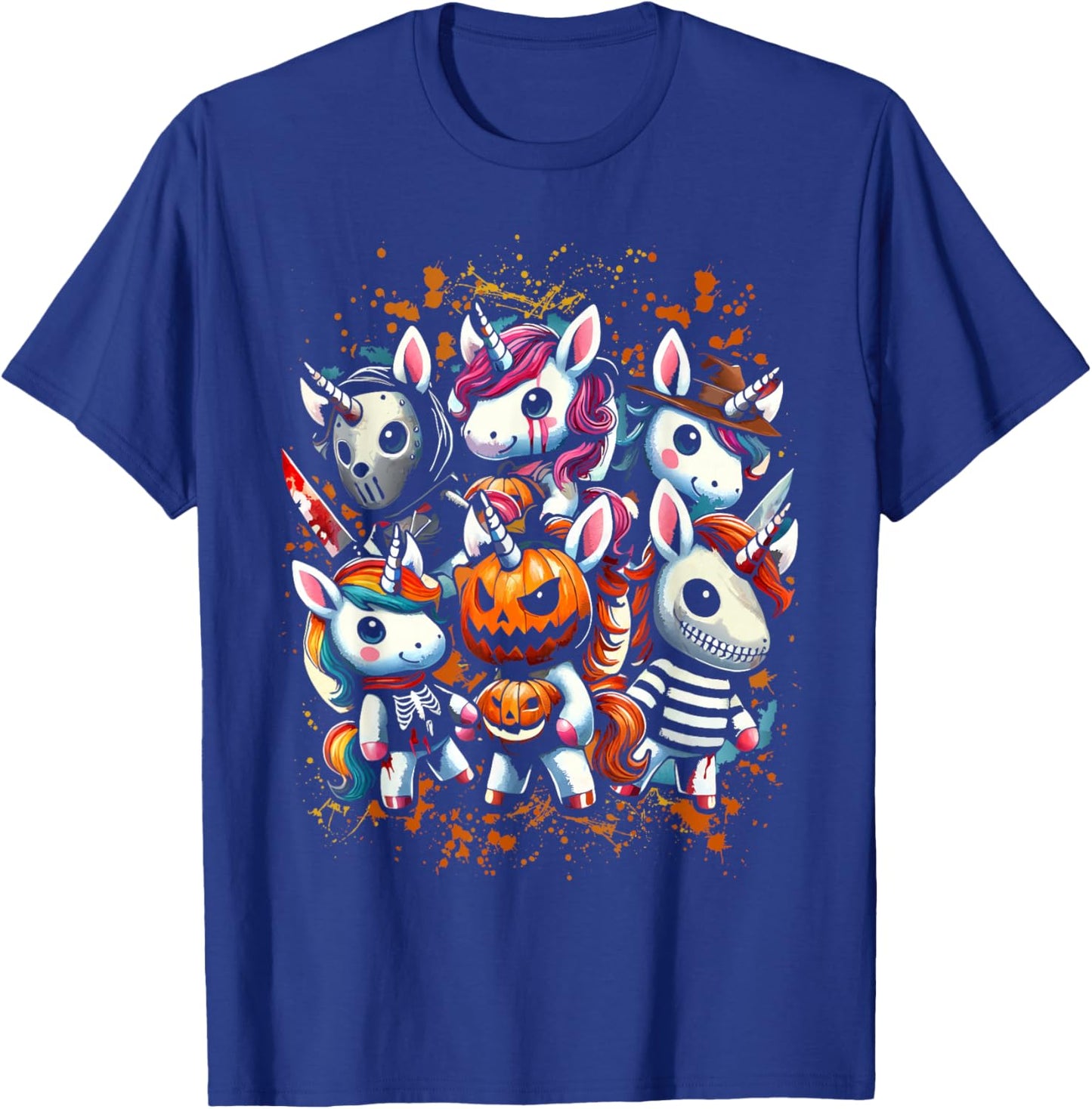 My Little Horror Crew - Halloween Unicorns T-Shirt - T-Shirt | Royal