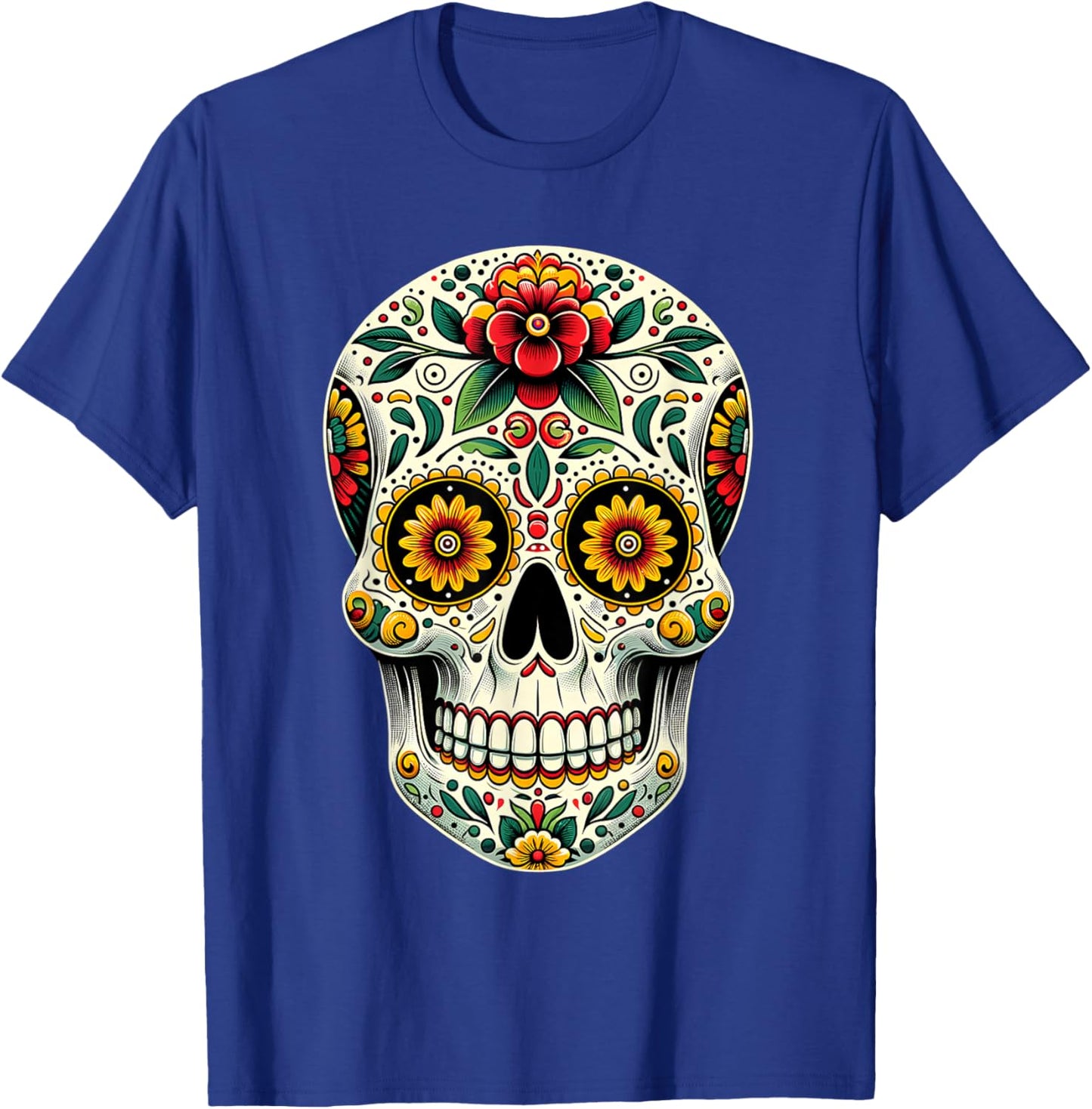 Skull Mexican Cinco de Mayo Costume Women T-Shirt - T-Shirt | Royal