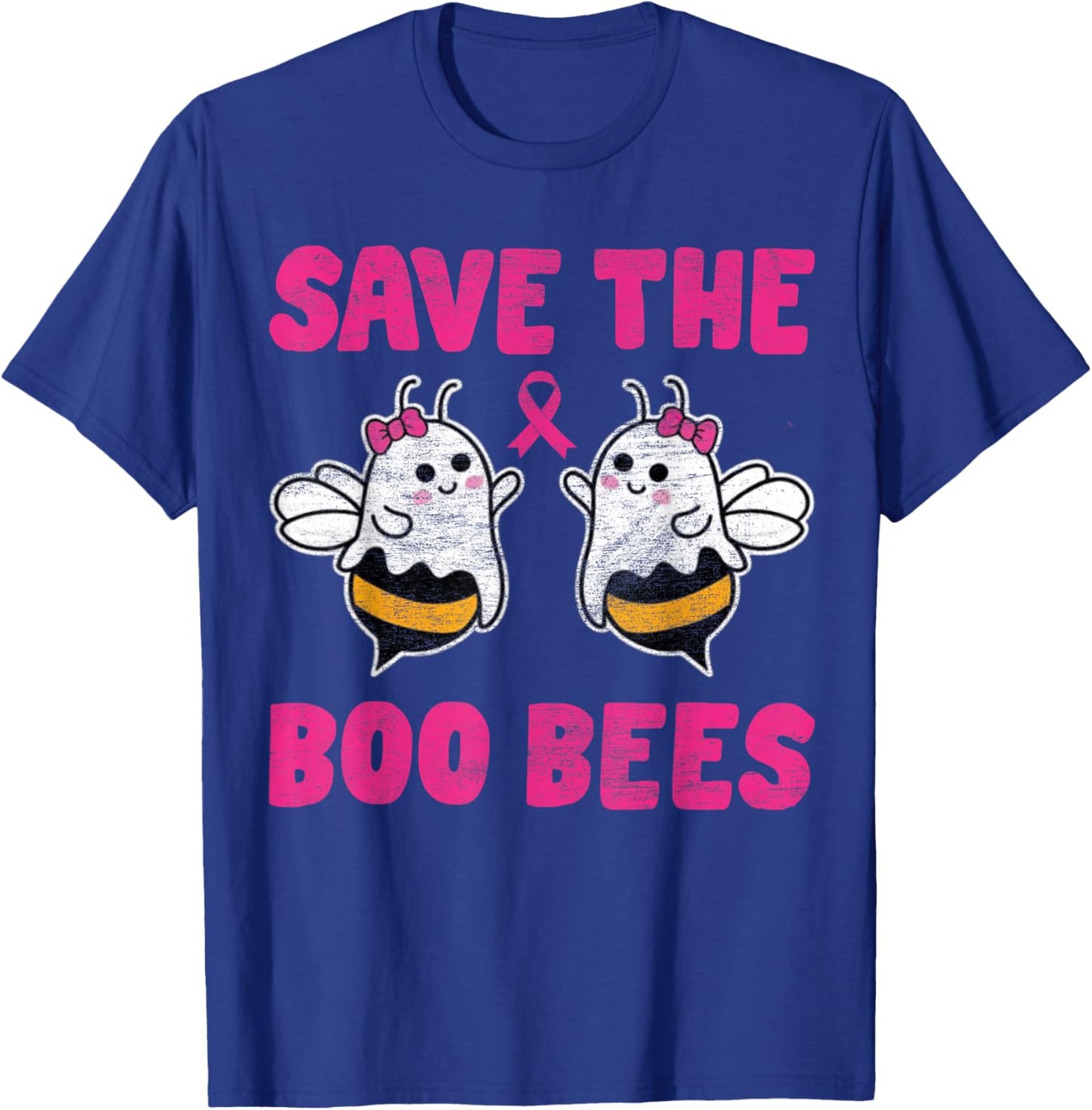 Save The Boo bees Breast Cancer Awareness Halloween Women T-Shirt - T-Shirt | Royal