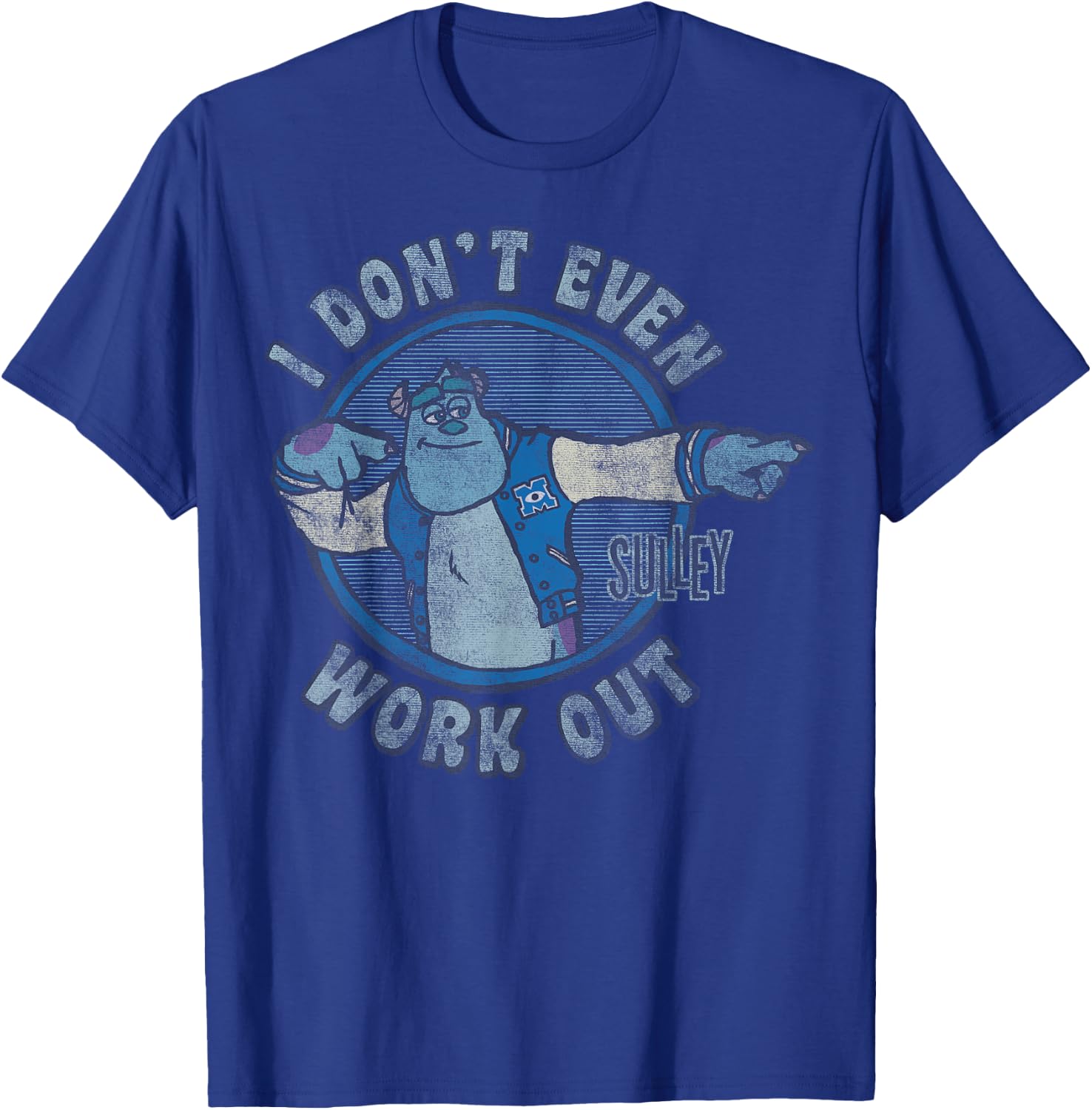 Disney Pixar Monsters Inc. Sulley Doesn't Even Workout T-Shirt - T-Shirt | Royal