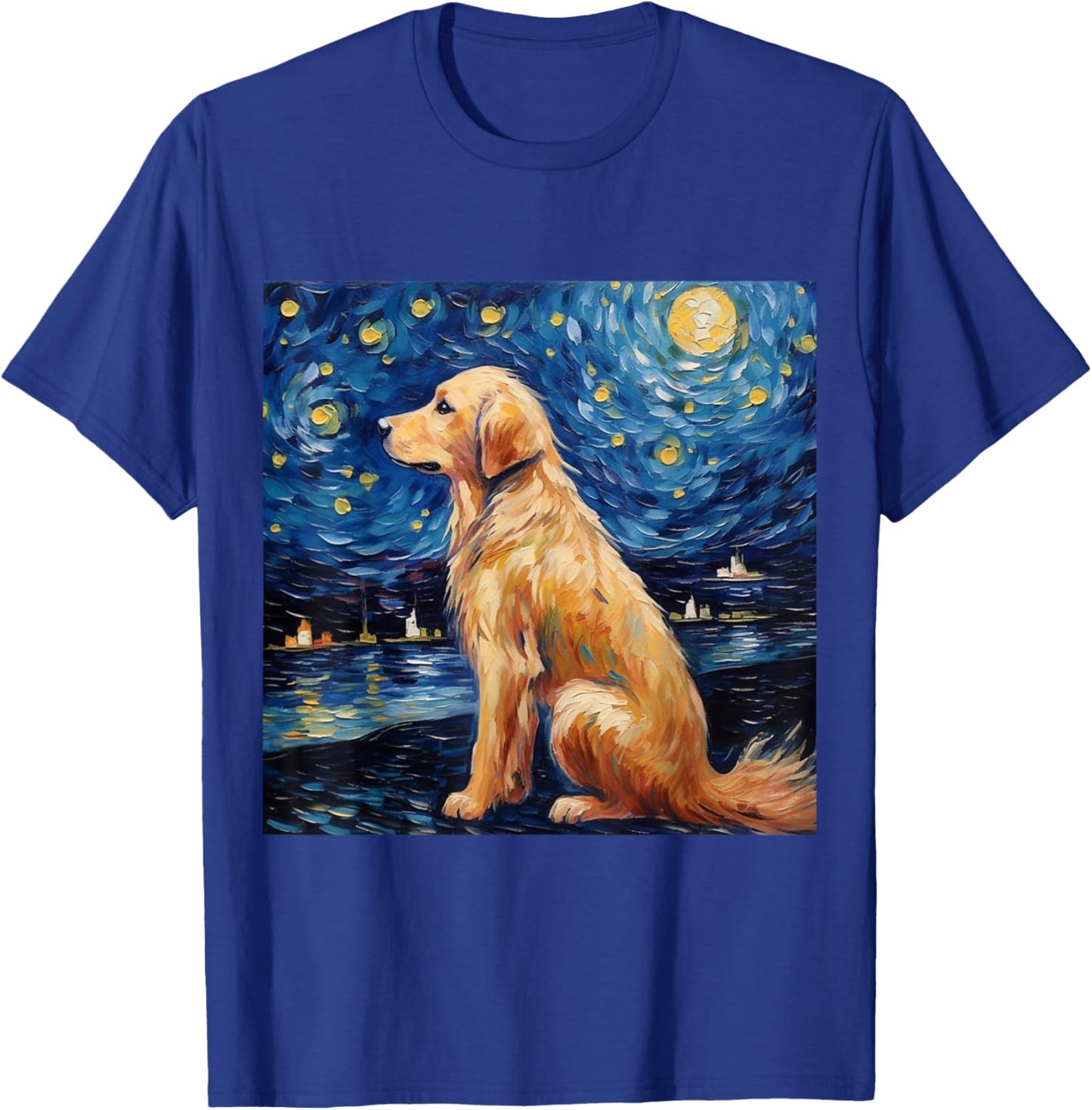 Golden Retriever Sternennacht - Golden Retriever T-Shirt - T-Shirt | Royal
