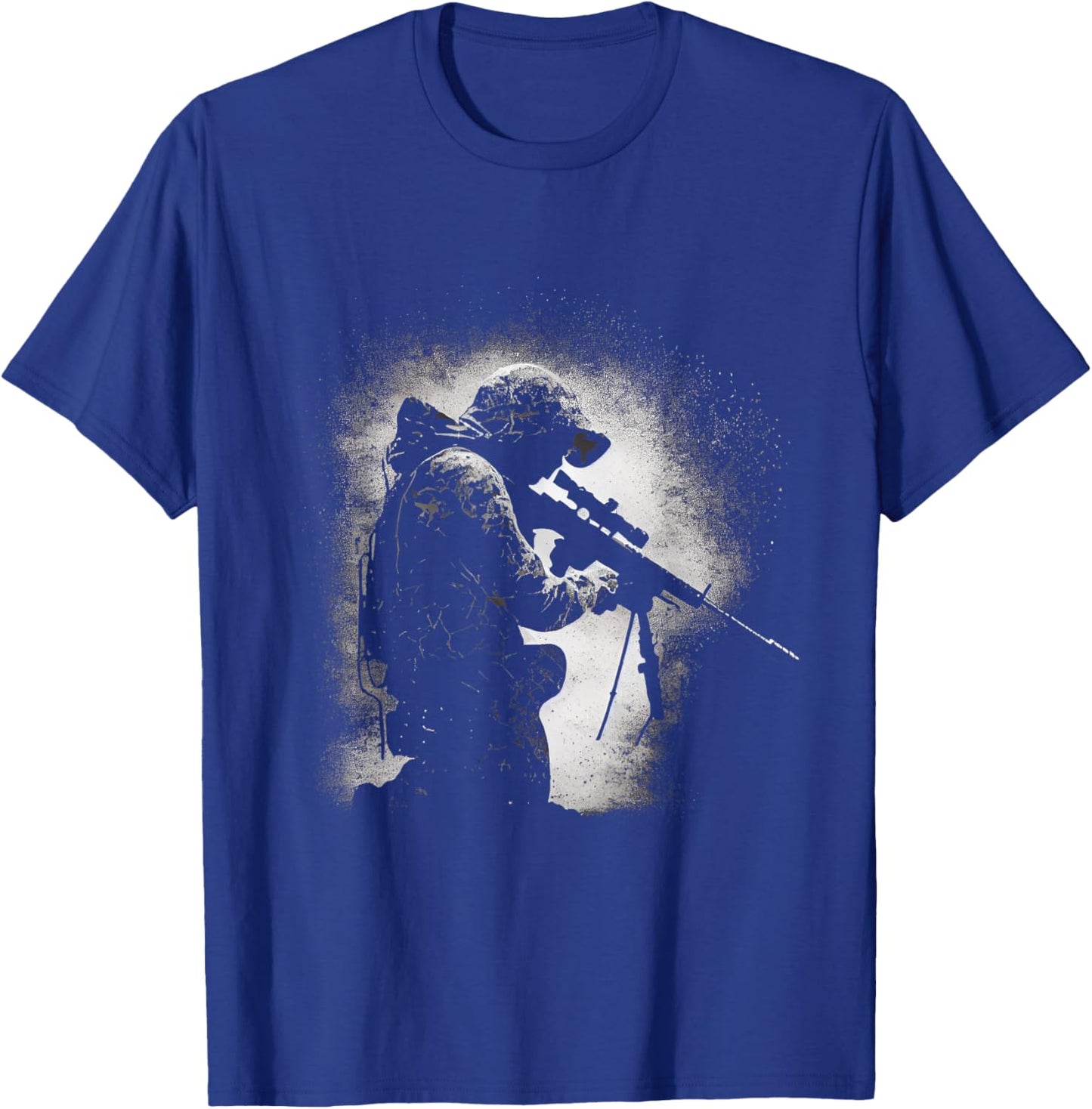 Sniper Sniper Patriot Soldier Military Army T-Shirt - T-Shirt | Royal