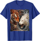 Majestätischer weißer Tiger und intensiver Tiger Fantasy Tattoo-Kunst T-Shirt - T-Shirt | Royal
