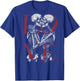 Backprint Streetwear Retro Mode Vintage Fashion Damen Herren T-Shirt - T-Shirt | Royal