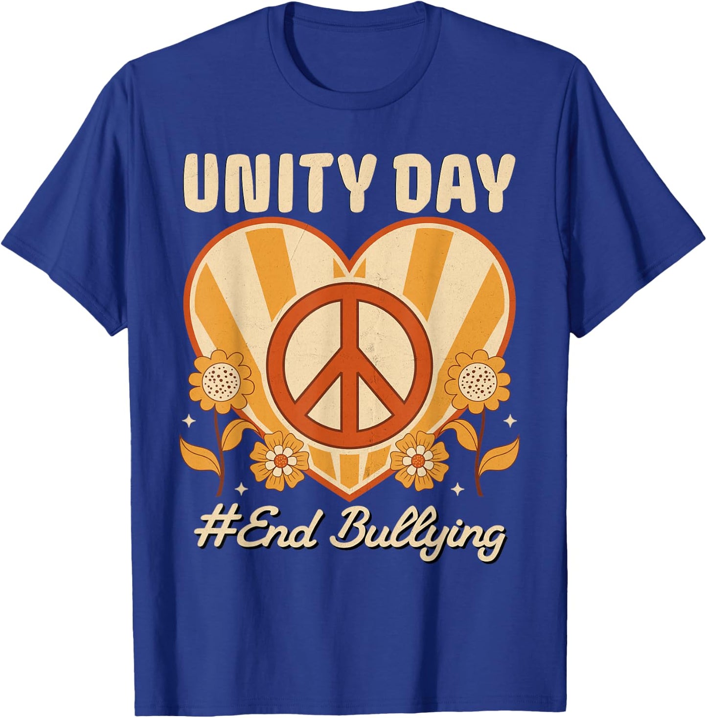 Unity Day Orange Anti Bullying Kindness For Kids teachers T-Shirt - T-Shirt | Royal