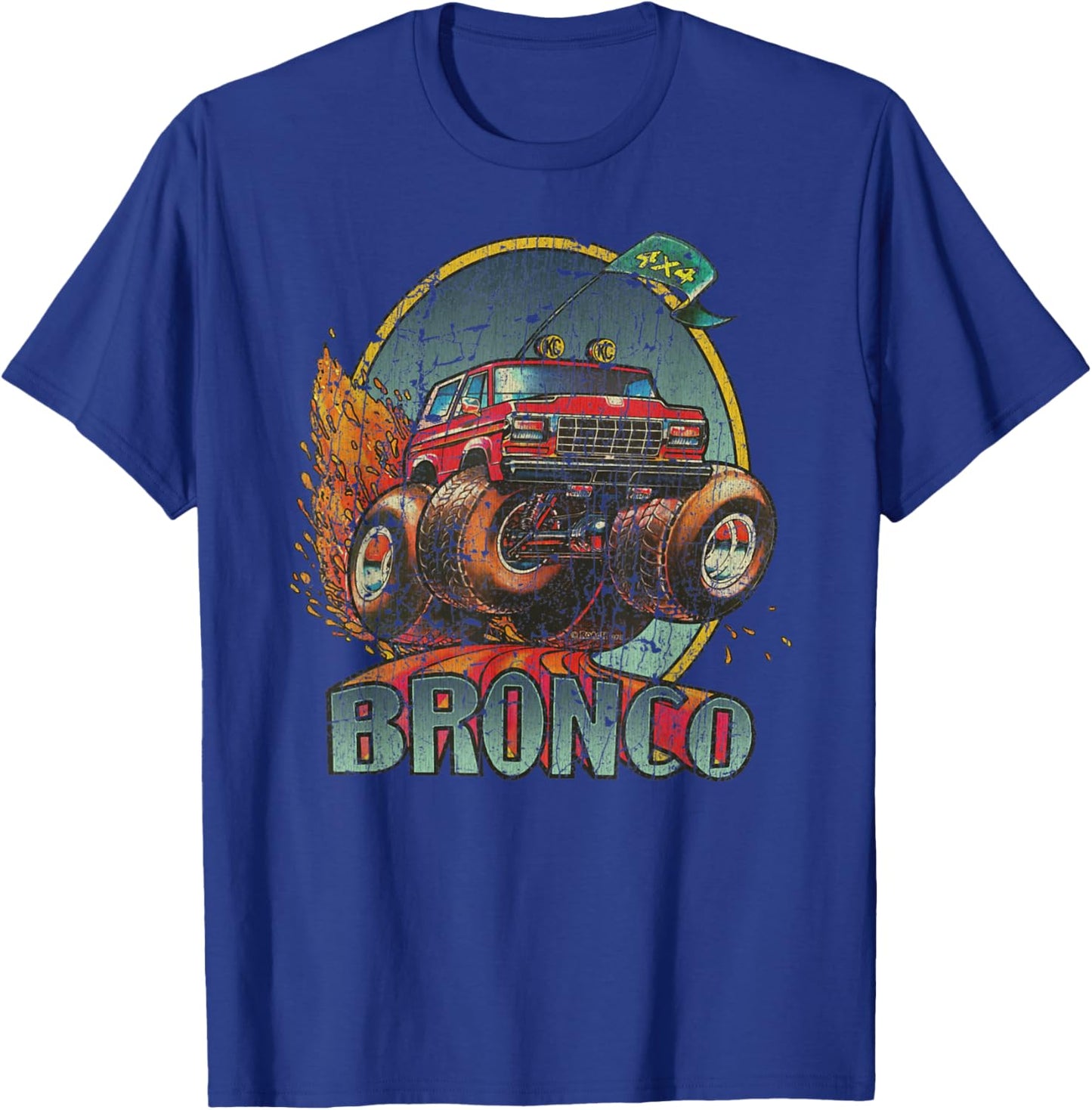 1978 78 Bronco 4x4 SUV Car T-Shirt - T-Shirt | Royal