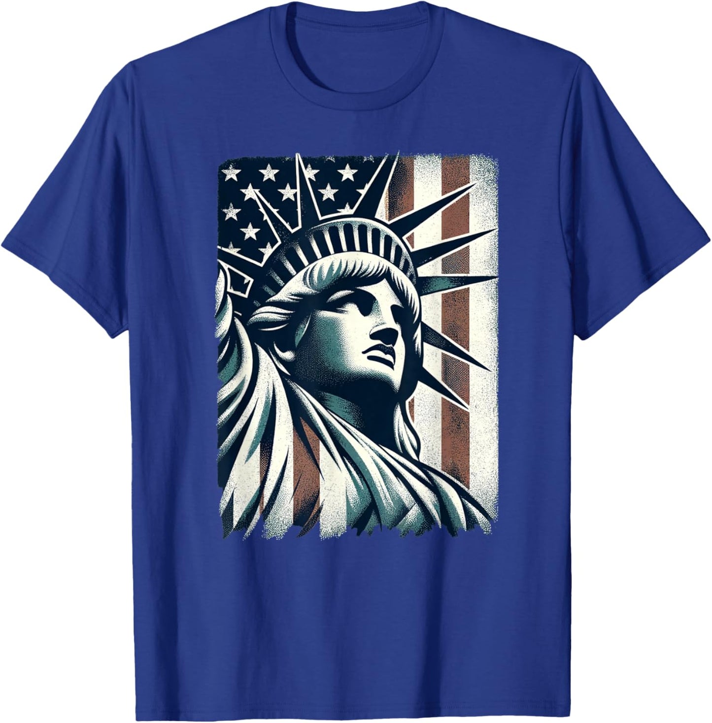 Statue of Liberty Iconic Freedom Symbol USA Landmark T-Shirt - T-Shirt | Royal