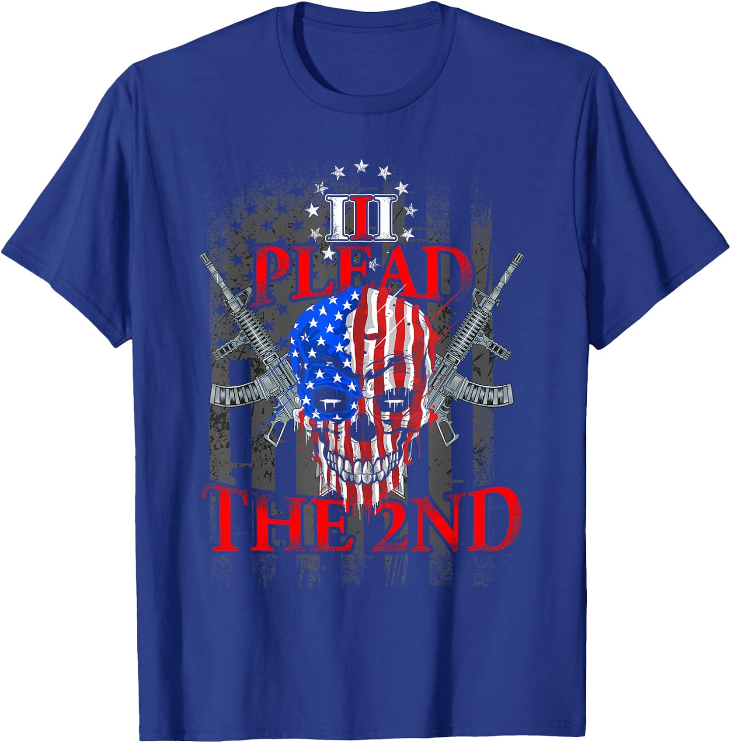 Second Amendment I Plead The 2nd Trump Gun Gift T-Shirt - T-Shirt | Royal
