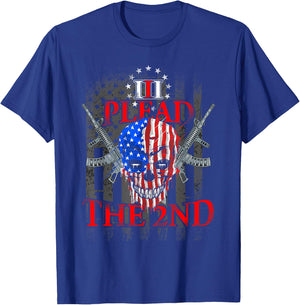 Second Amendment I Plead The 2nd Trump Gun Gift T-Shirt - T-Shirt | Royal