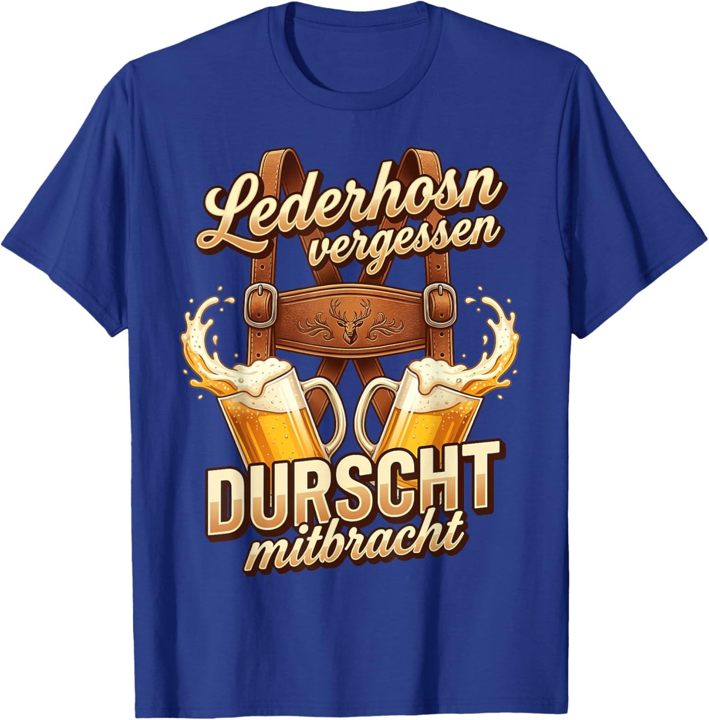 Passend für Oktoberfest Shirt Herren Trachtenshirt Trachten T-Shirt - T-Shirt | Royal