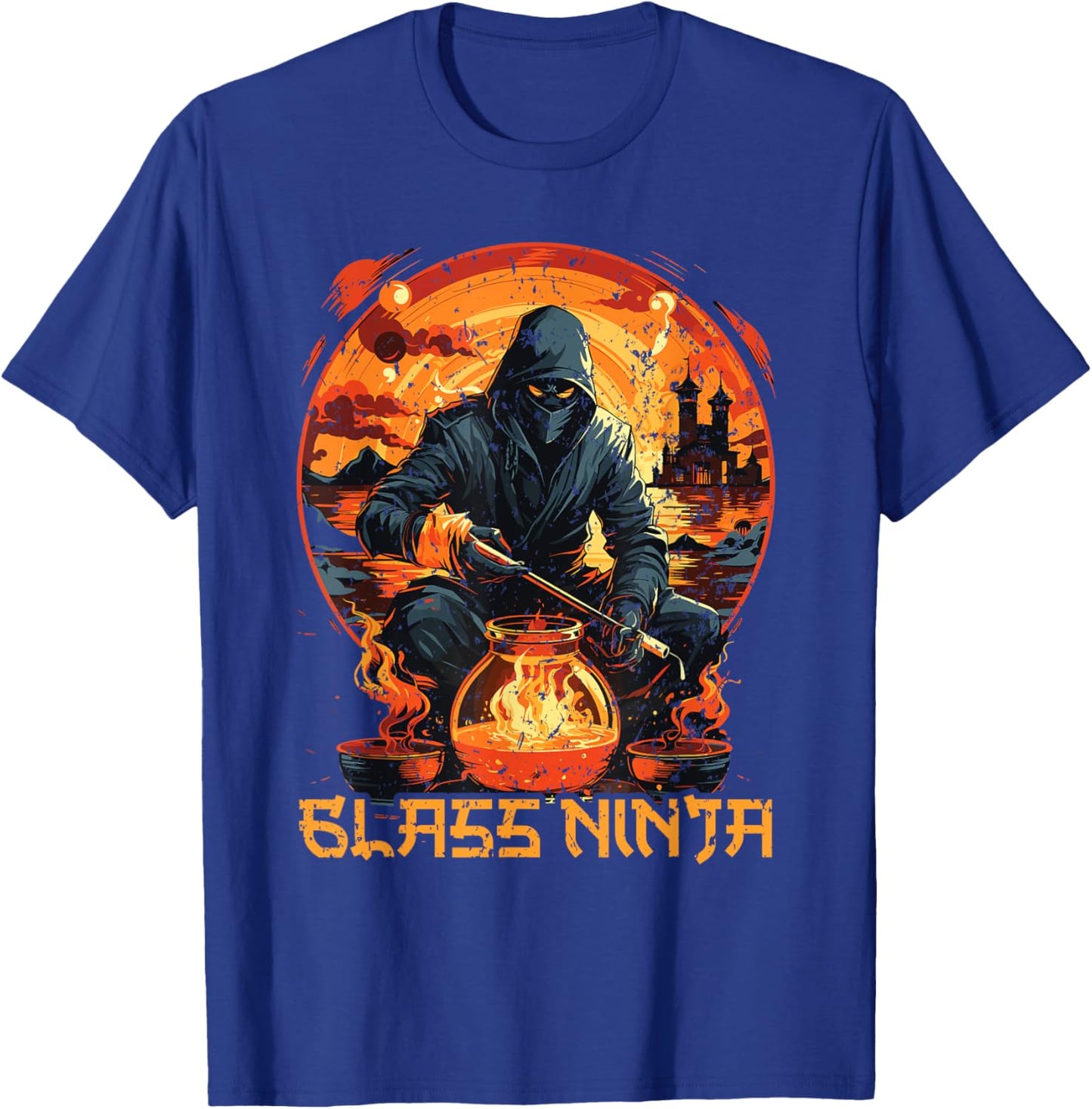 Glassblowing Glassblower Glassmaker Lampwork Glass Blowing T-Shirt - T-Shirt | Royal