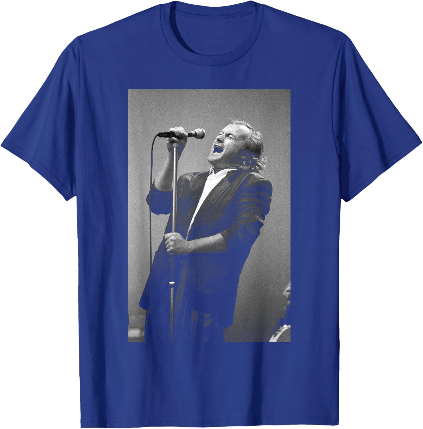 Genesis Phil Collins Singing Invisible Touch World Tour T-Shirt - T-Shirt | Royal