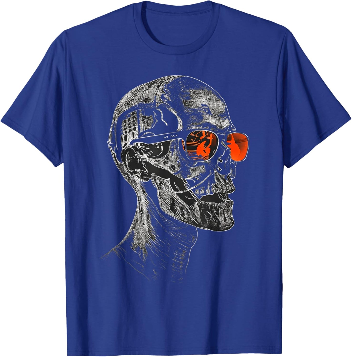 Zombie Costume Halloween Graphic Sunglasses Art Zombie T-Shirt - T-Shirt | Royal