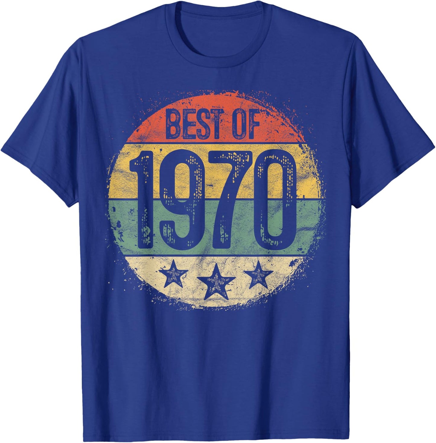 Best Of 1970 55th Birthday Gifts Women 55 Year Old T-Shirt - T-Shirt | Royal