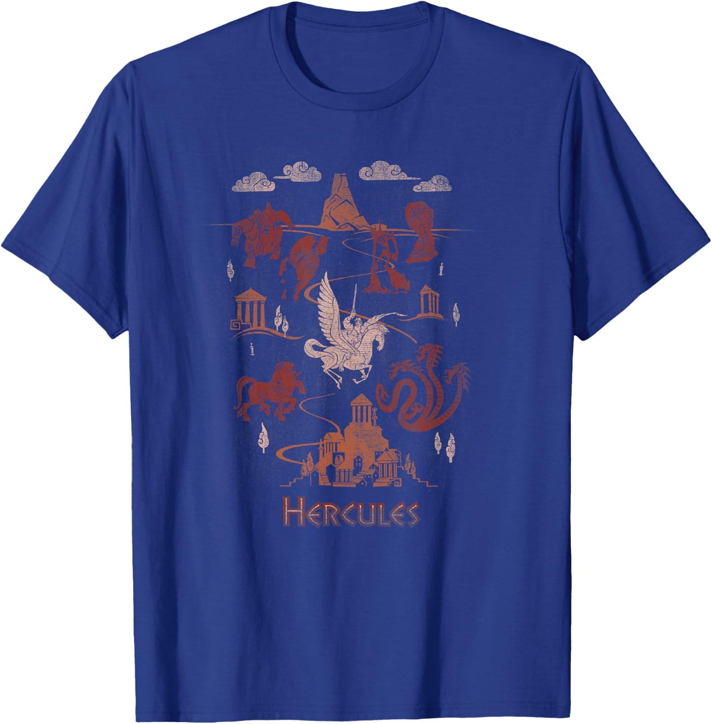 Disney Hercules Titan Map T-Shirt - T-Shirt | Royal