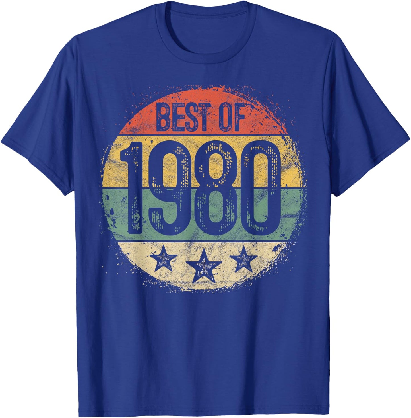 Best Of 1980 45th Birthday Gifts Women 45 Year Old T-Shirt - T-Shirt | Royal